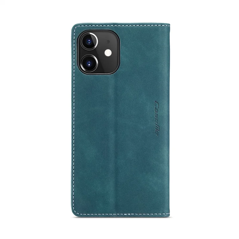 CASEME 013 Series Wallet Stand Auto-absorbed Leather Cover for iPhone 12 mini - Green