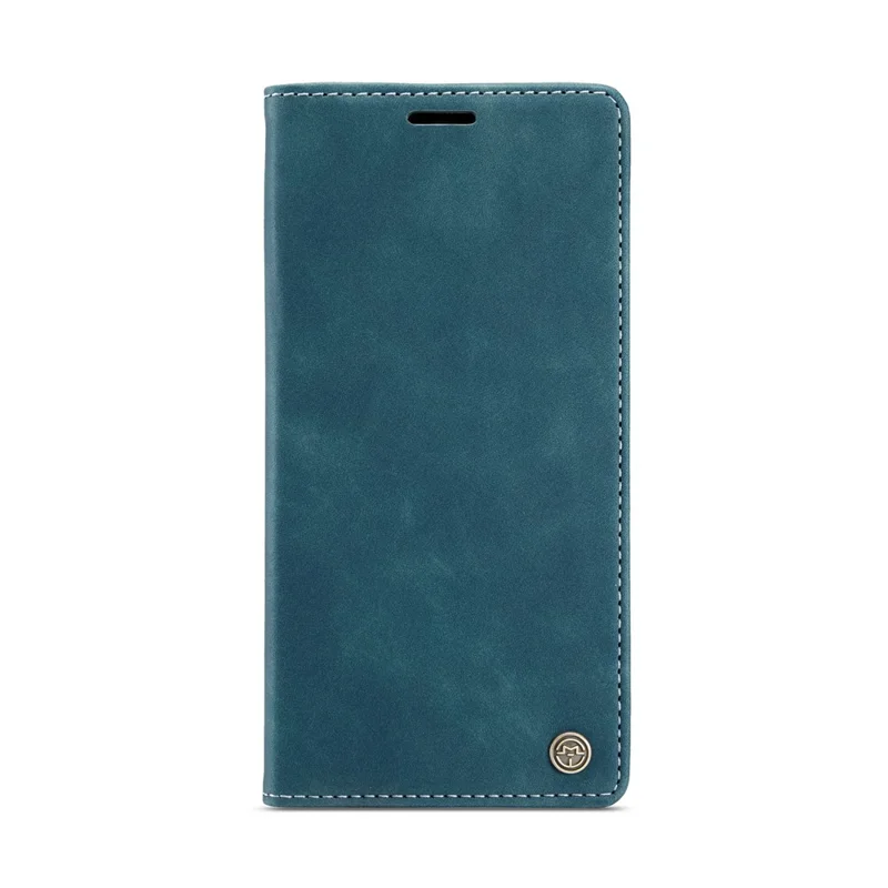 CASEME 013 Series For iPhone 12 Pro/12 Auto-absorbed Leather Stand Cover Flip Shell with Wallet - Green
