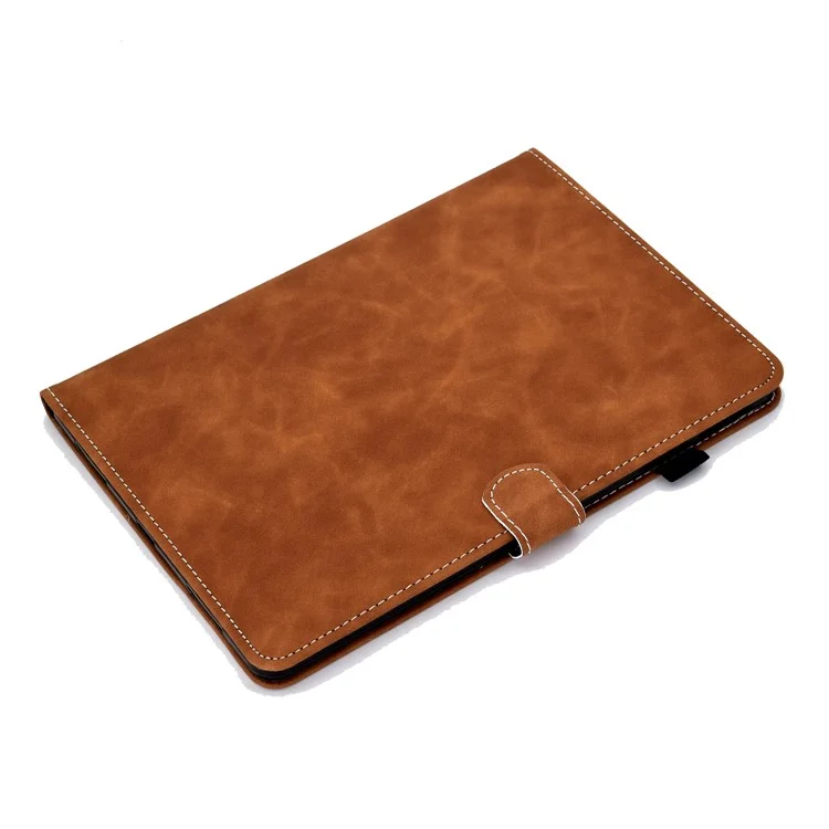 Solid Color Leather Tablet Protective Shell for iPad Pro 11-inch (2021)/Air (2020)/Air (2022) - Brown