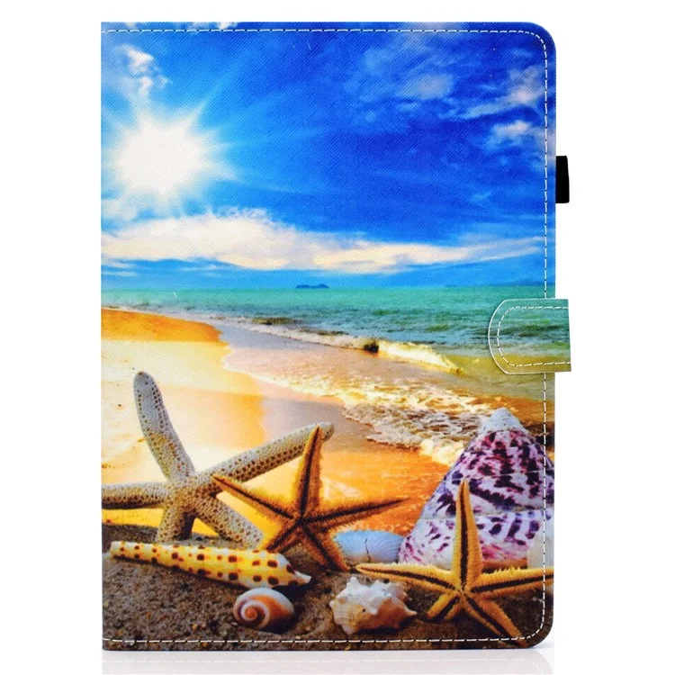 Pattern Printing Leather Card Holder Tablet Shell for iPad Air 11 (2025) / (2024) / Air (2020) (2022) / Pro 11 (2021) - Starfish