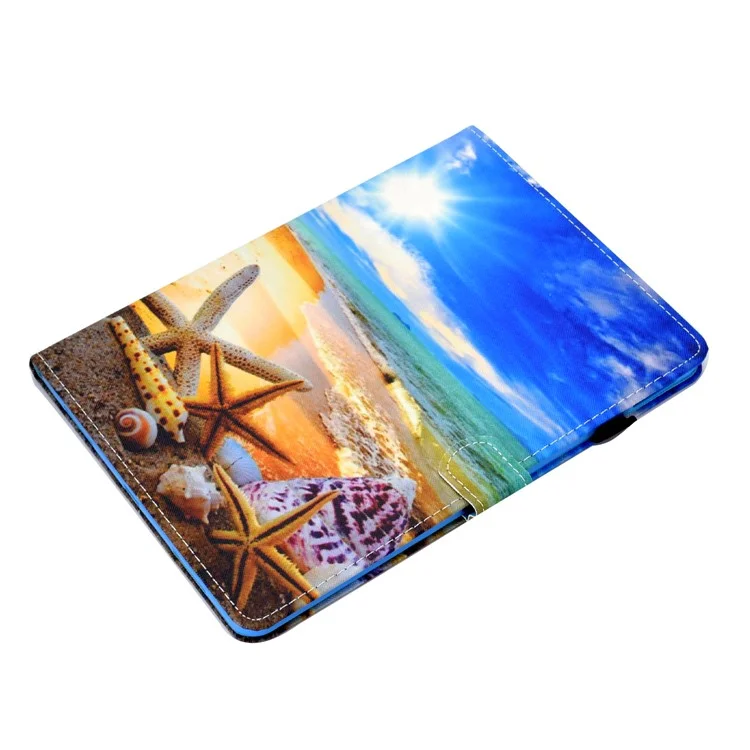 Pattern Printing Leather Card Holder Tablet Shell for iPad Air 11 (2025) / (2024) / Air (2020) (2022) / Pro 11 (2021) - Starfish