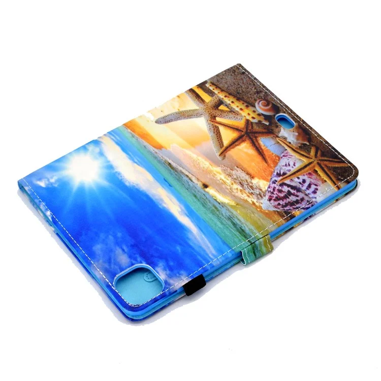 Pattern Printing Leather Card Holder Tablet Shell for iPad Air 11 (2025) / (2024) / Air (2020) (2022) / Pro 11 (2021) - Starfish