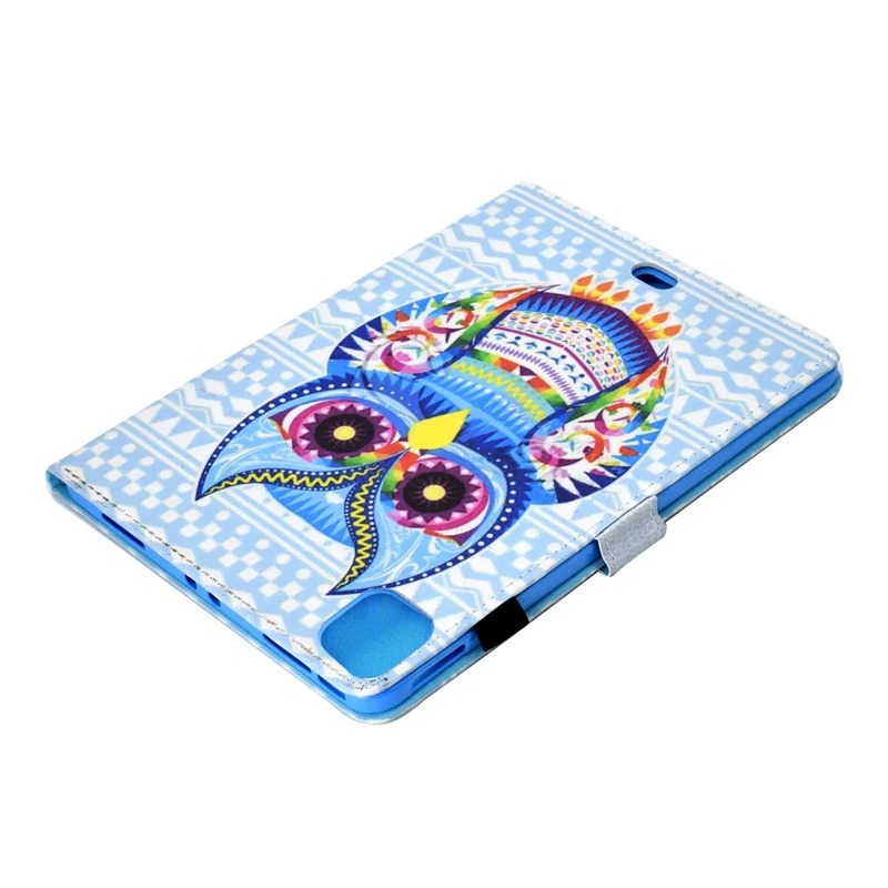 Fodero in pelle con stampa a motivo di gufo, porta carte e custodia per tablet per iPad Air 11 (2025) / (2024) / Air (2020) (2022) / Pro 11 (2021)