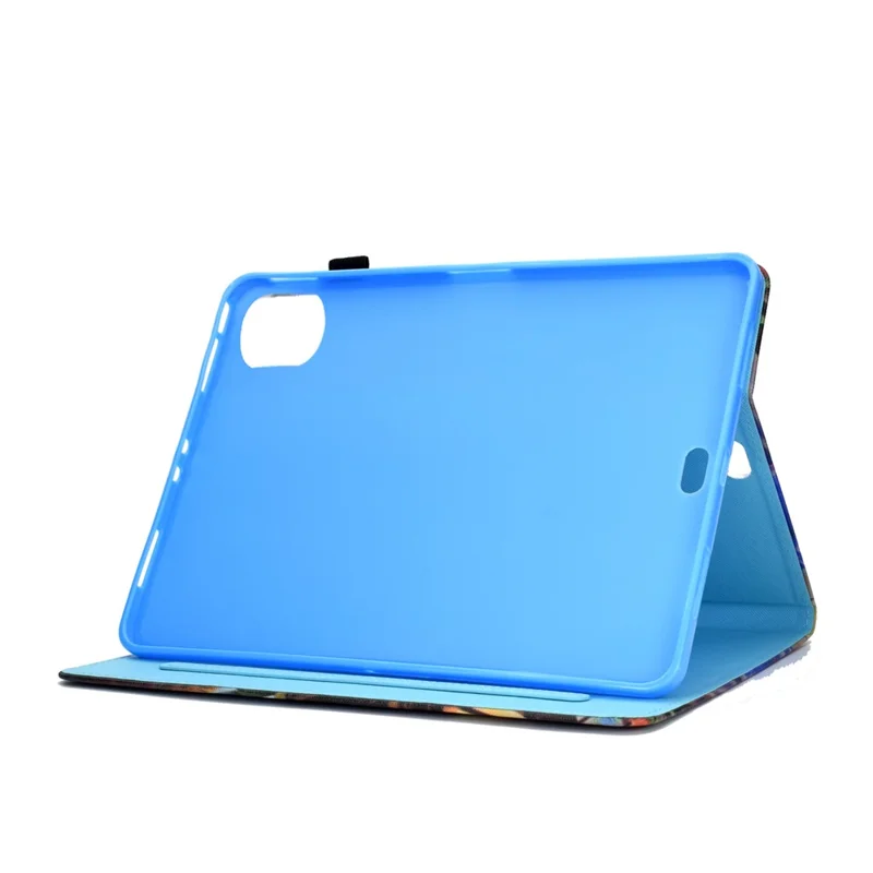 Pattern Printing Leather Card Holder Tablet Shell for iPad Air 11 (2025) / (2024) / Air (2020) (2022) / Pro 11 (2021) - Boy with Bicycle