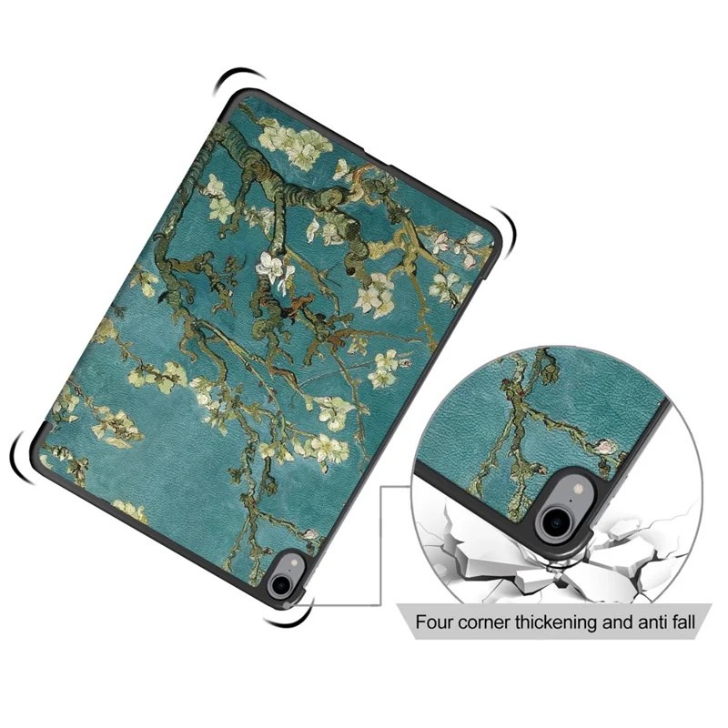 Pattern Printing Tri-Fold Stand PU Leather Magnetic Cover for iPad Air 11 (2025) / (2024) / Air (2020) / Air (2022) - Wintersweet