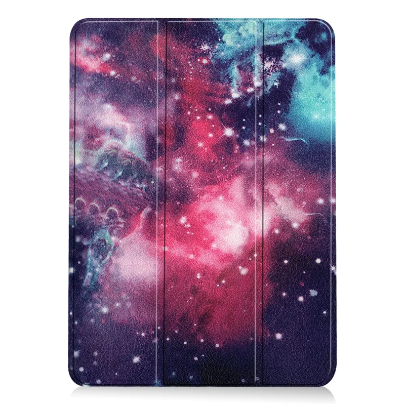 Pattern Printing PU Leather Tri-Fold Stand Shell Cover for iPad Air 11 (2026) / (2025) / (2024) / Air (2022) / (2020) - Nebula