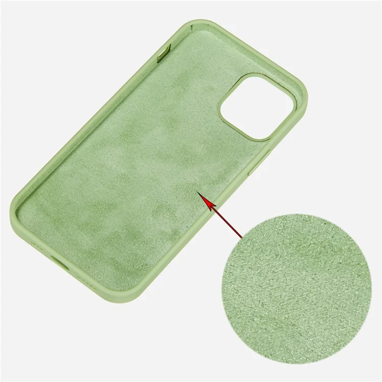 Custodia Per Telefoni Cellulari In Silicone Liquido Morbido Per IPhone 12 Mini Accessorio Del Telefono Colorato - Verde Chiaro