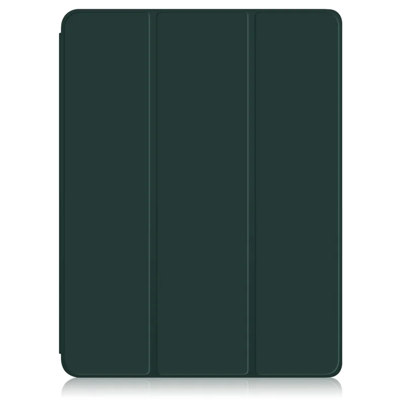 Capa Tripla em Pele Sintética PU com Suporte e Suporte para Lápis, com Função de Ativação/Desativação Automática para iPad Air 11 (2025) / (2024) / Air (2020) / Air (2022) - Verde