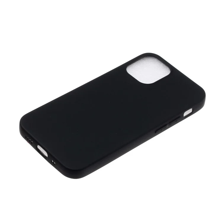 Flexible TPU Protector Mobile Phone Case for iPhone 12 Pro/12 - Black