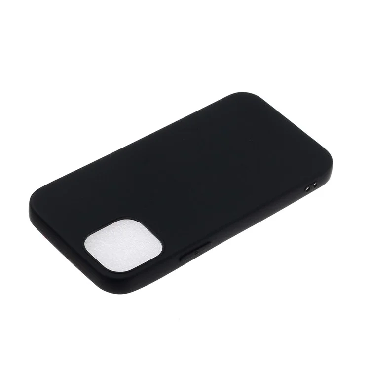 Flexible TPU Protector Mobile Phone Case for iPhone 12 Pro/12 - Black