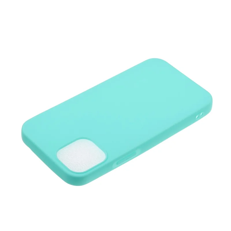 Flexible TPU Protector Mobile Phone Case for iPhone 12 Pro Max 6.7 inch - Cyan
