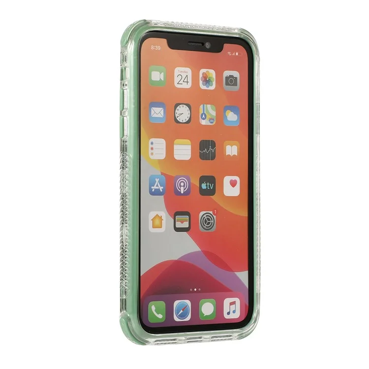 Hard PC+TPU Detachable Protective Case for iPhone 12 Pro/12 - Green