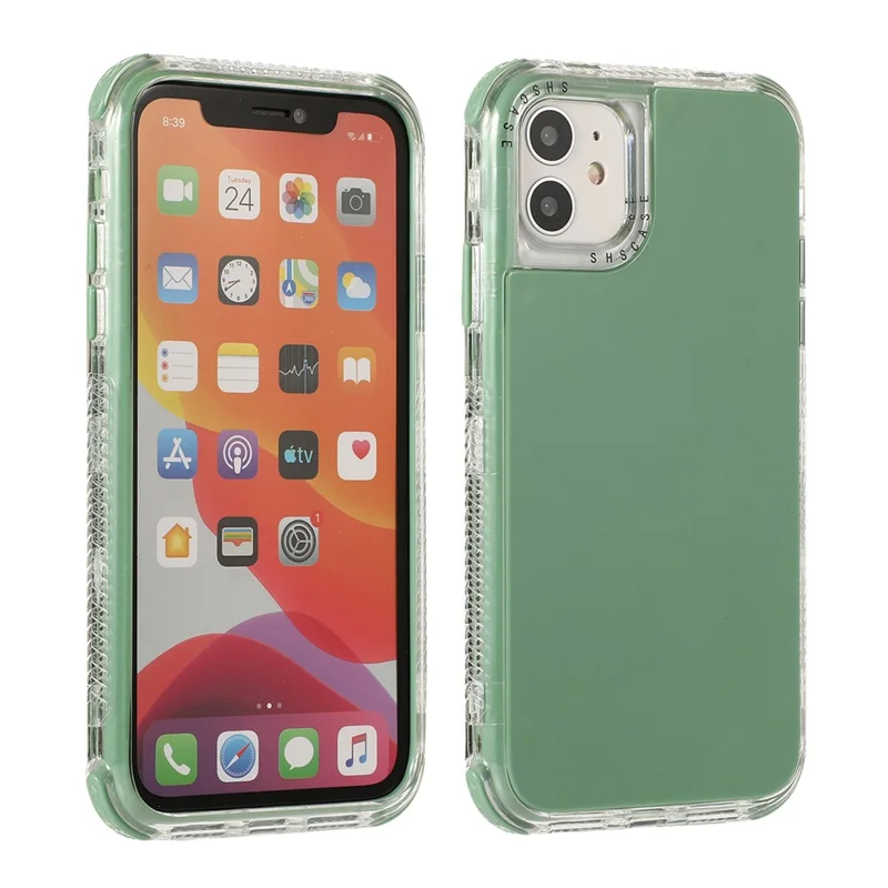 Hard PC+TPU Detachable Protective Case for iPhone 12 Pro Max 6.7-inch - Green