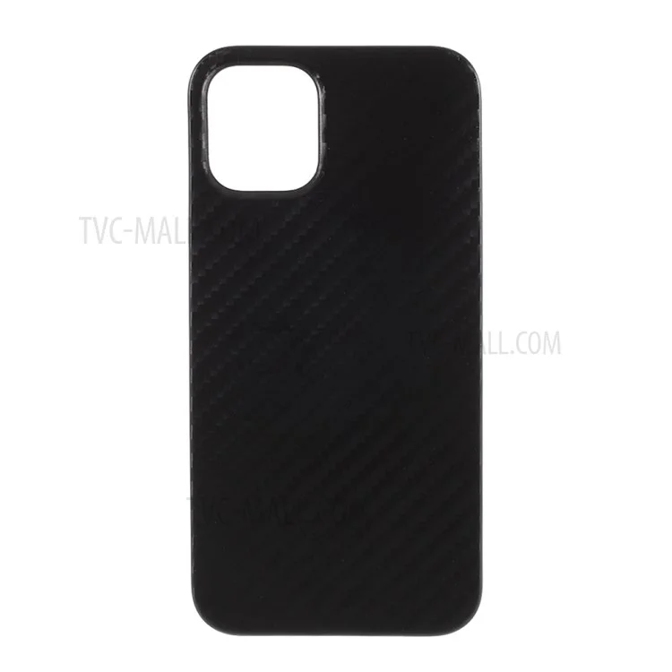 Ultra Thin Carbon Faser Textur Hartes PC -telefonabdeckung Für Iphone 12/12 Pro 6,1 Zoll - Schwarz