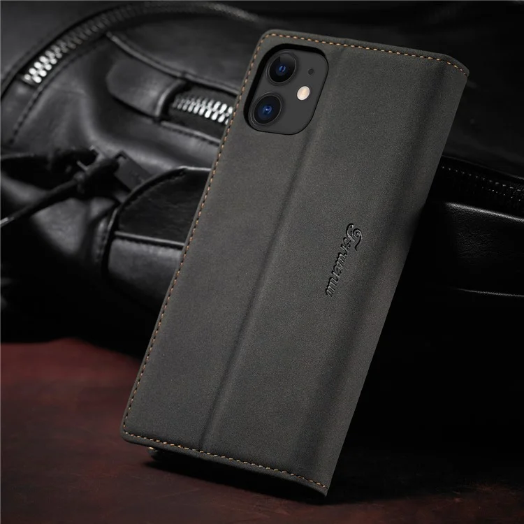 Forwenw F1 Série de Portefeuille de Portefeuille en Cuir Pour Iphone 11 6,1 Pouces - le Noir
