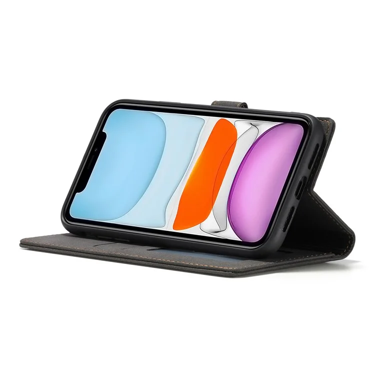 Forwenw F1 Série de Portefeuille de Portefeuille en Cuir Pour Iphone 11 6,1 Pouces - le Noir