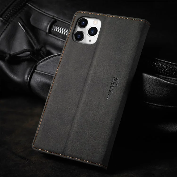 Forwenw F1 Series Case Для Iphone 12/12 Pro Leather Cover Cover Cover - Черный