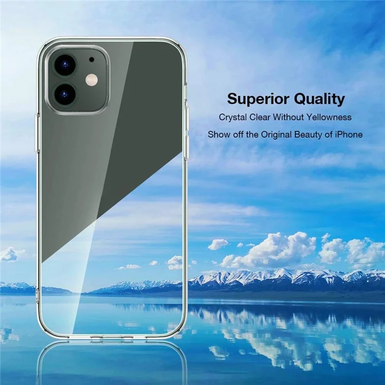 TPU Case for iPhone 12 mini Cover with Tempered Glass Screen Protector