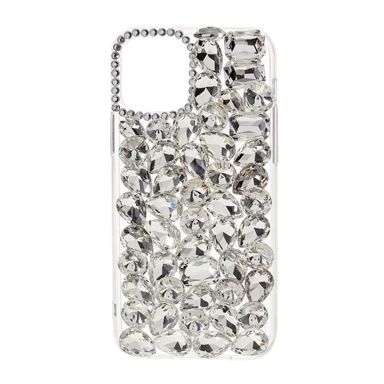 Crystal White Shell Athestone Decorment Tpu Cover Для Iphone 12/12 Pro