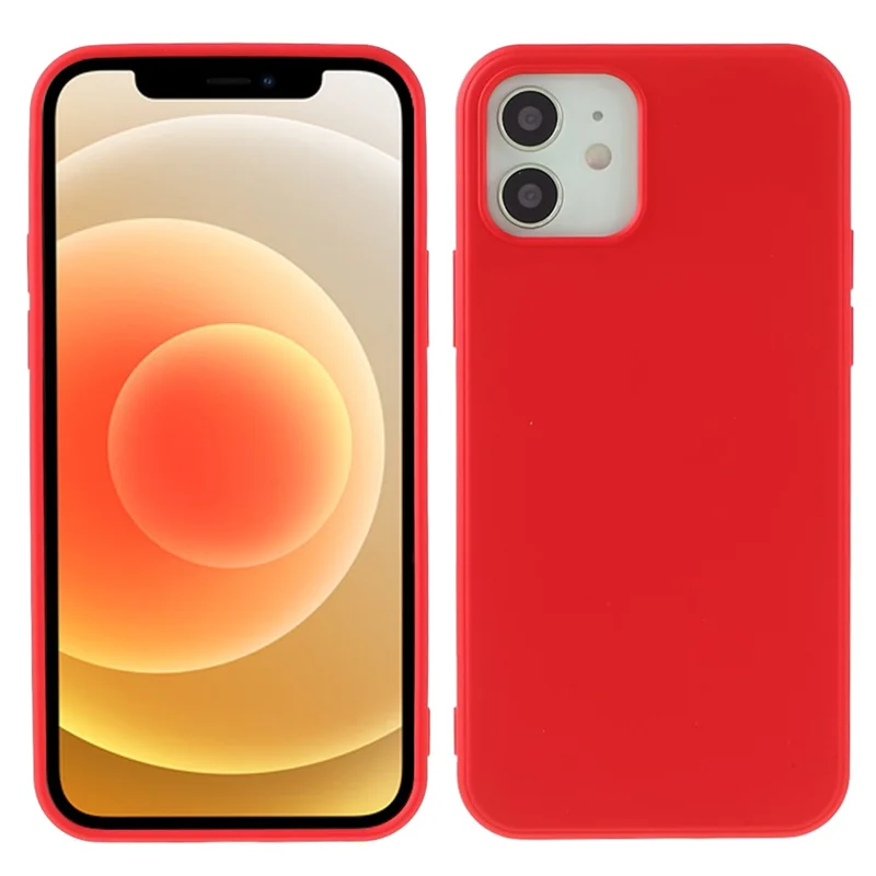 X-LEVEL Anti-Drop Liquid Silicone Back Cover for iPhone 12 mini - Red