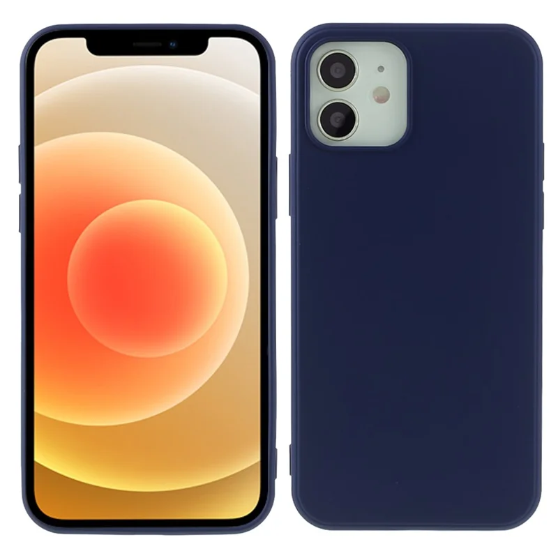X-LEVEL Anti-Drop Liquid Silicone Back Cover for iPhone 12 mini - Dark Blue