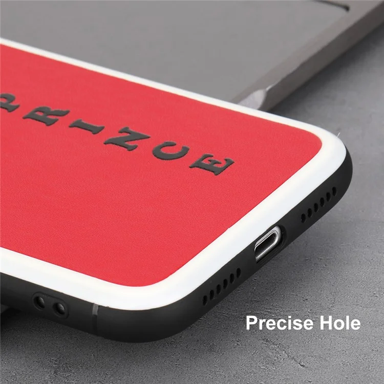 HAT PRINCE ENKAY Cartoon Series PU Leather Coated PC+TPU Hybrid Anti-drop Case for iPhone 11 6.1 inch - Red