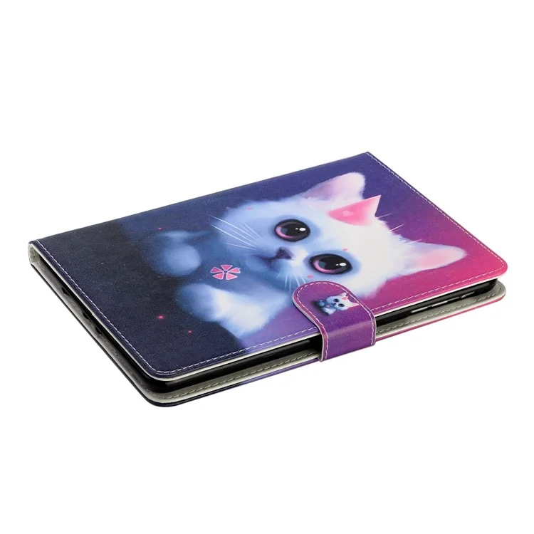 Pattern Printing Wallet Stand Leather Tablet Cover for iPad Mini/Mini2/Mini 3/Mini 4/Mini (2019) 7.9 inch - Cat