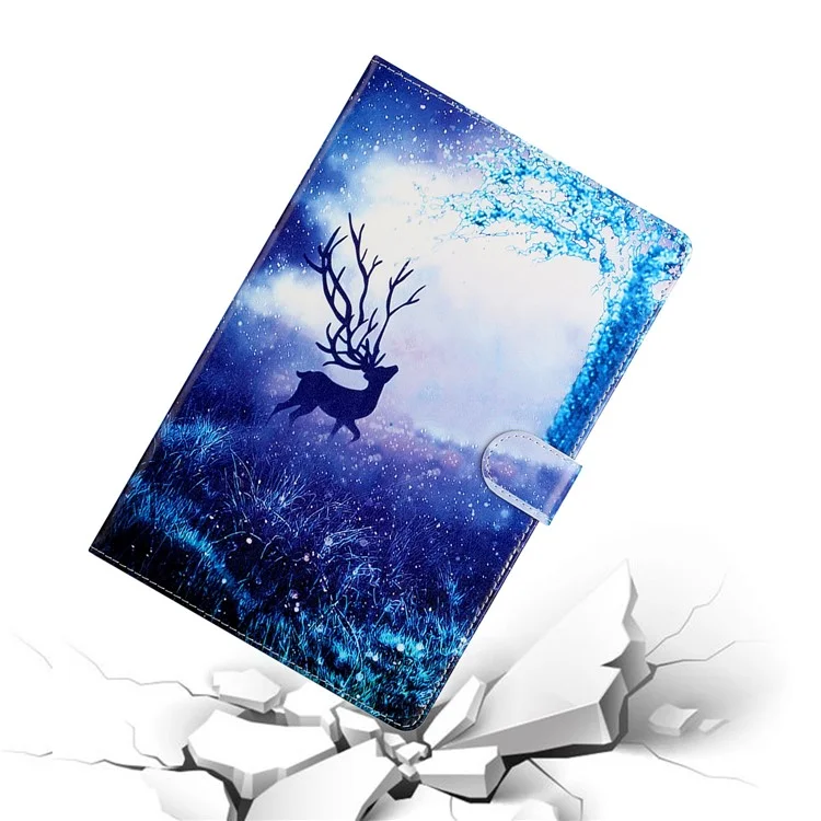 Pattern Printing Wallet Stand Leather Tablet Case for iPad Air 10.5 inch (2019)/iPad 10.2 (2021)/(2020)/(2019) - Elk