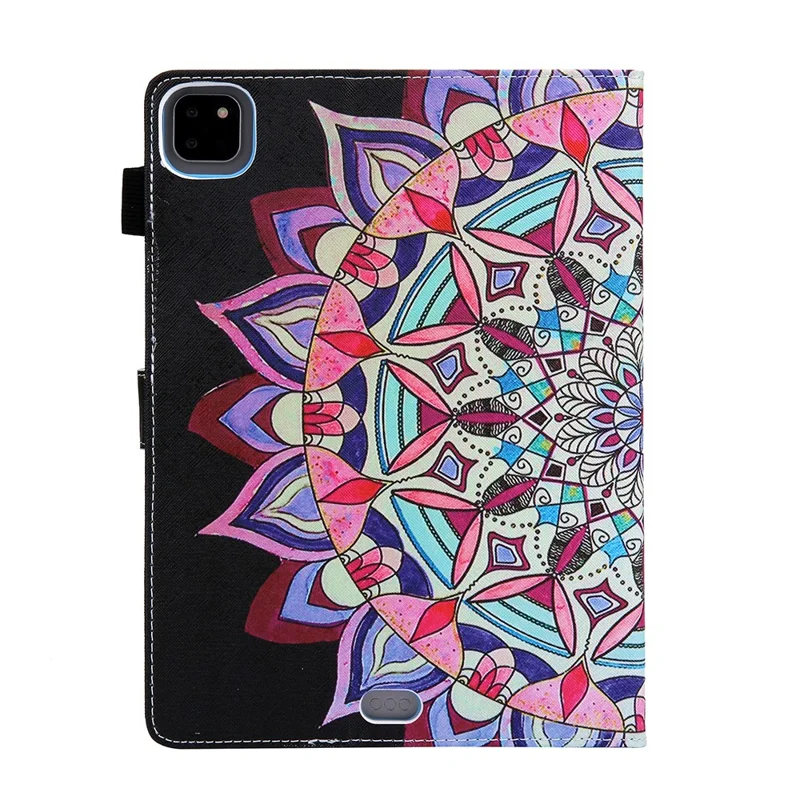 Pattern Printing Leather Stand Smart Case for iPad Air 11 (2025) / (2024) / Pro 11 (2022) (2021) (2020) / Air (2020) (2022) - Mandala