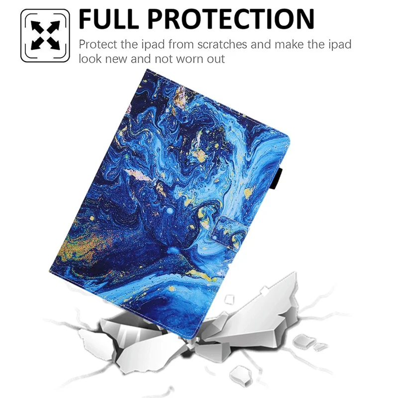 Patterned Leather Stand Smart Case for iPad Air 10.5 inch (2019)/iPad Pro 10.5-inch (2017)/iPad 10.2 (2021)/(2020)/(2019) - Painting