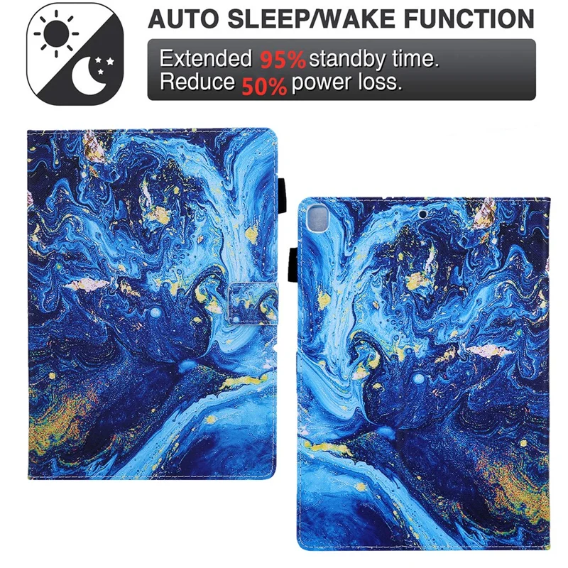 Patterned Leather Stand Smart Case for iPad Air 10.5 inch (2019)/iPad Pro 10.5-inch (2017)/iPad 10.2 (2021)/(2020)/(2019) - Painting