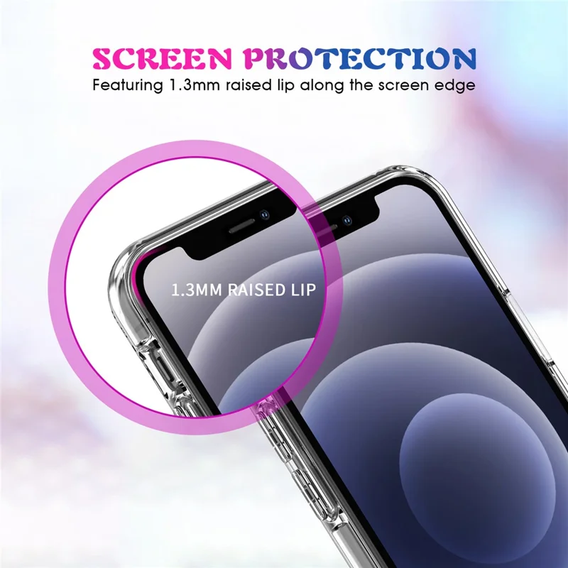 Clear TPU Phone Protective Back Cover [Support Wireless Charge] for iPhone 12 mini 5.4 inch