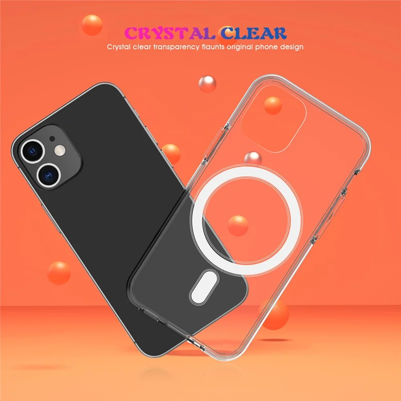 Clear TPU Phone Protective Back Cover [Support Wireless Charge] for iPhone 12 mini 5.4 inch