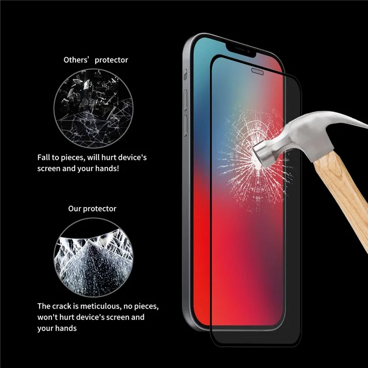 Enkay Shock -resection Clear TPU с [Full Glue] Full Procting Treamed Glass Protector Для Iphone 12 Pro Max
