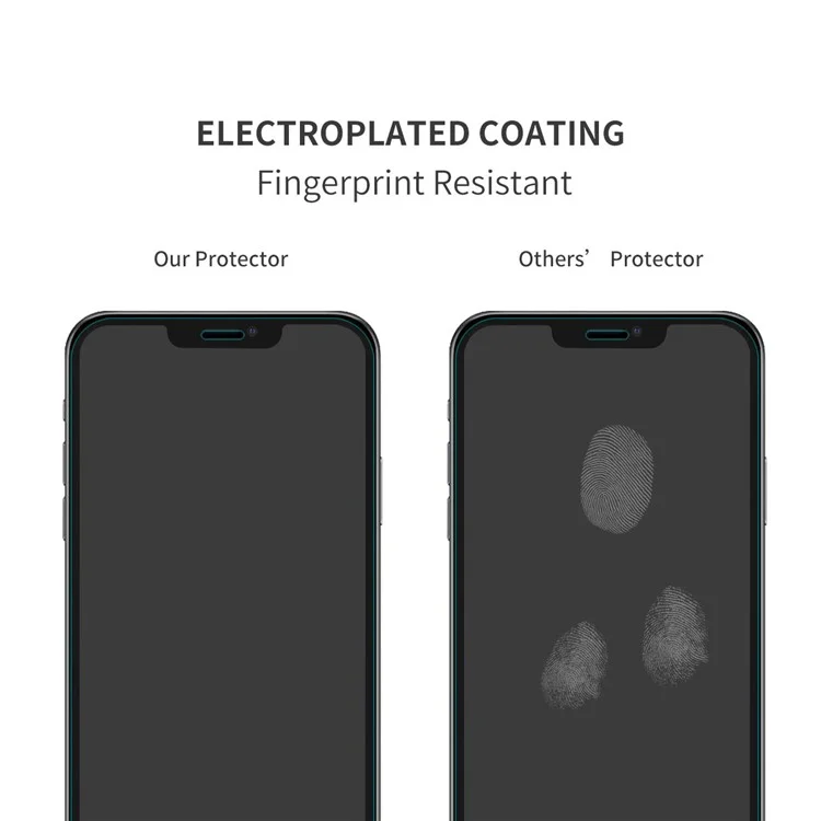 Enkay Anti-slip Clear TPU Case Con 0.26 mm 9h 2.5d Protector de Vidrio Templado Para Iphone 12/12 Pro