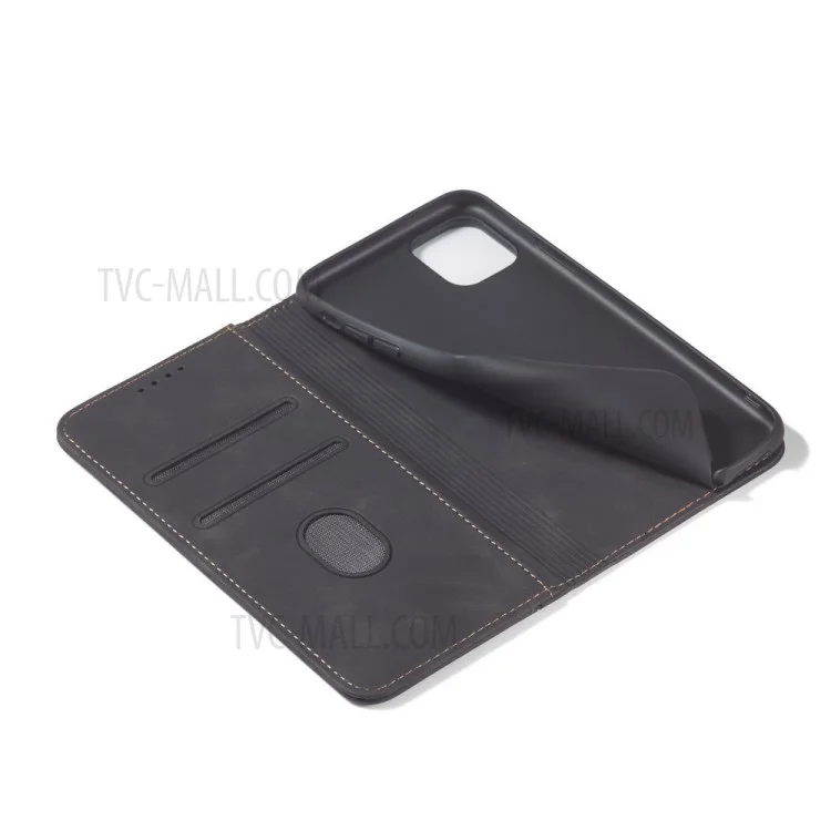 Funda de cartera de cuero auto-absorbida de la serie Fantasy para iPhone 12 mini de 5.4 pulgadas - Negro
