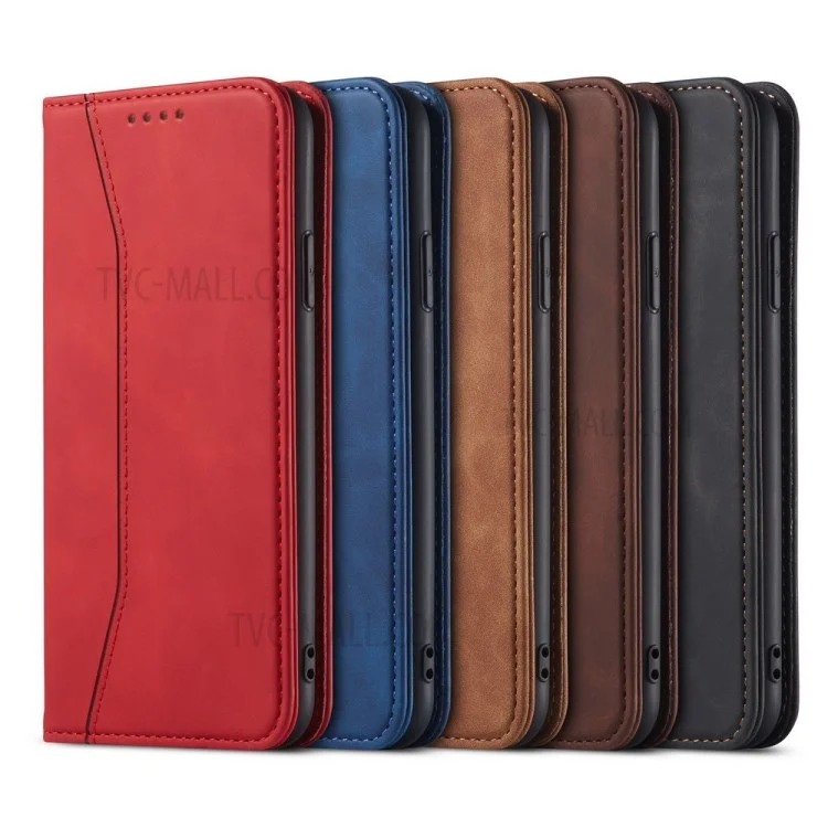 Funda de cartera de cuero auto-absorbida de la serie Fantasy para iPhone 12 mini de 5.4 pulgadas - Negro
