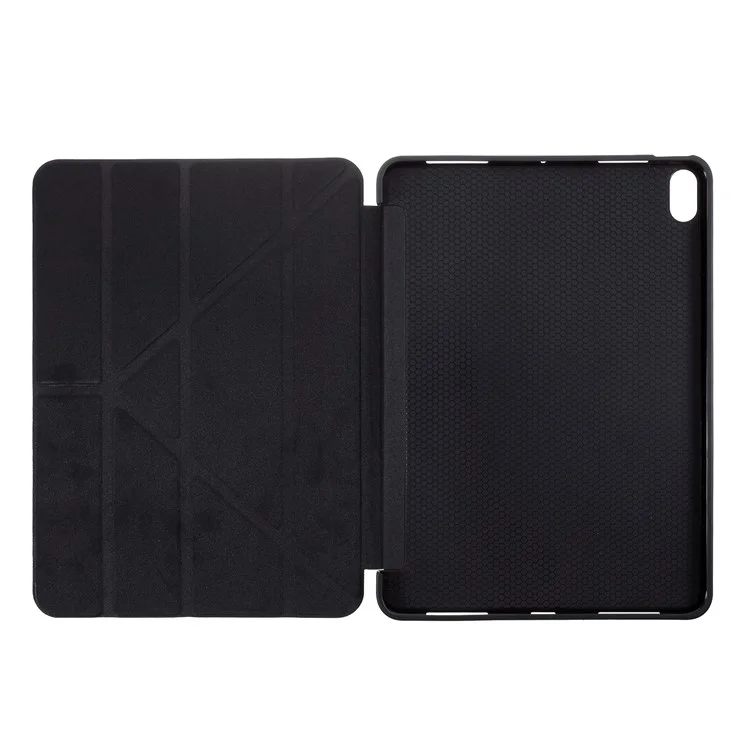 Origami Stand Smart Leather Shell Case Para Ipad Air (2020)/Air (2022) - Negro