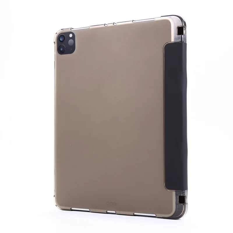 Custodia in Pelle di Poppa Con Slot a Penna Per Ipad Air (2020)/Air (2022) Shell Tablet - Nero