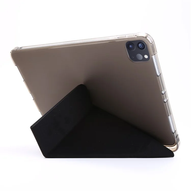 Caso Deformável de Tablet de Couro Wake / Sleep para iPad Air 11 (2024) / Air (2022) / (2020) - Preto