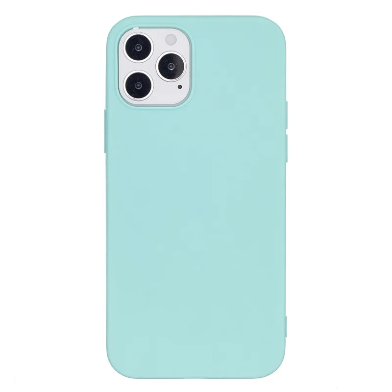 Pure Colour Matte Soft TPU Cover Phone Case for iPhone 12 Pro / iPhone 12 - Baby Blue