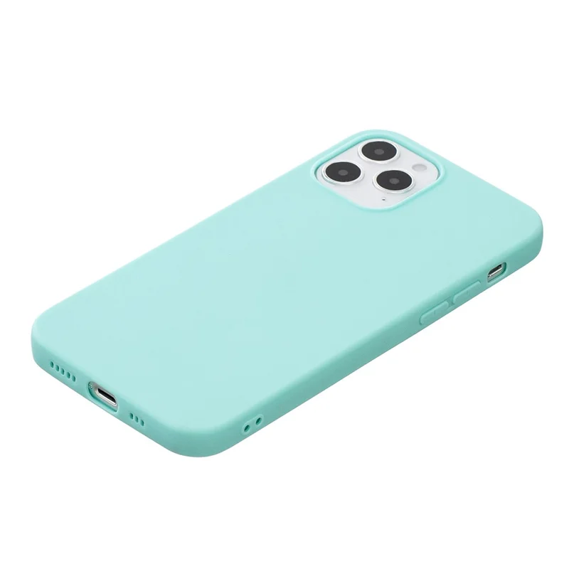 Pure Colour Matte Soft TPU Cover Phone Case for iPhone 12 Pro / iPhone 12 - Baby Blue