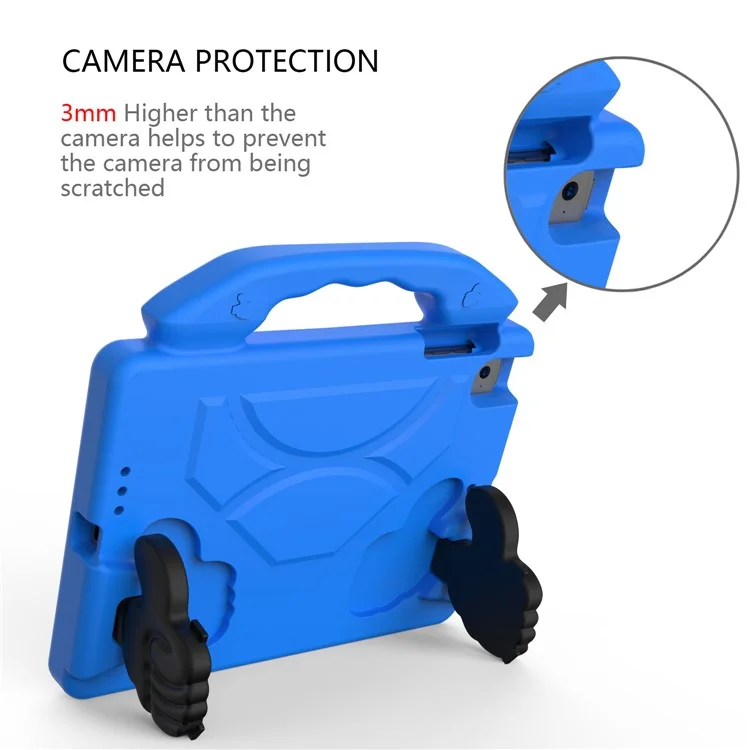 Anti-shock Kickstand Thumb EVA Tablet Case for iPad mini (2019) 7.9 inch / mini 4 - Blue