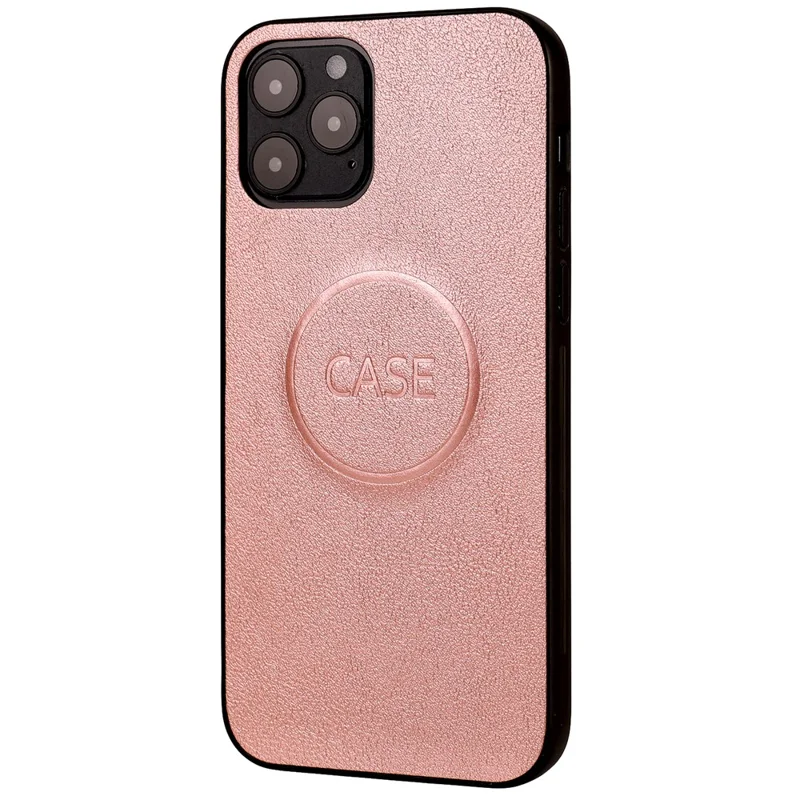 PU Leather Wallet Cell Phone Shelf Cover with Detachable Inner TPU Case for iPhone 12 Pro / iPhone 12 - Rose Gold