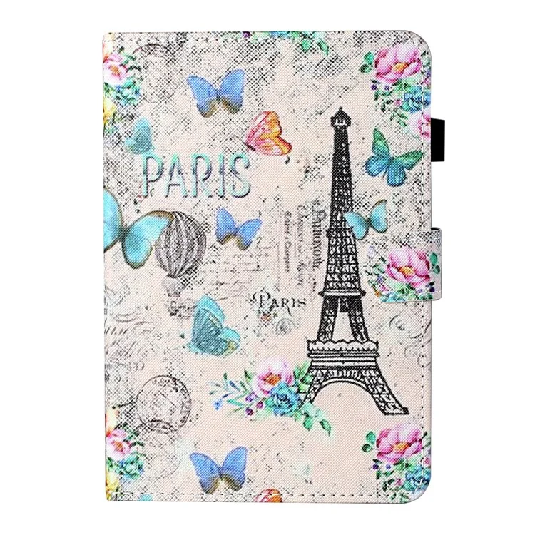 Universal Pattern Printing Leather Tablet Case for iPad 9.7-inch (2017)/(2018)/iPad Air (2013)/Air 2 - Eiffel Tower