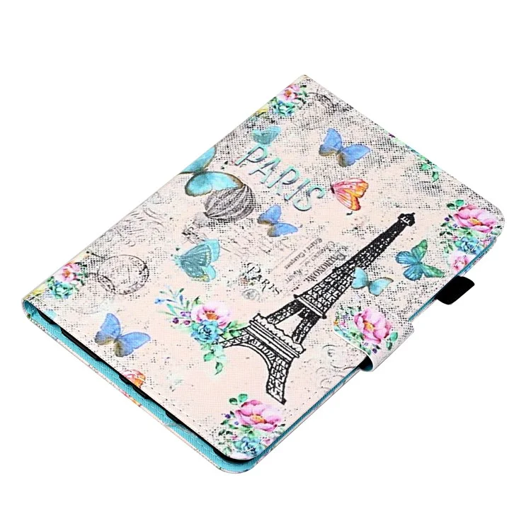 Universal Pattern Printing Leather Tablet Case for iPad 9.7-inch (2017)/(2018)/iPad Air (2013)/Air 2 - Eiffel Tower
