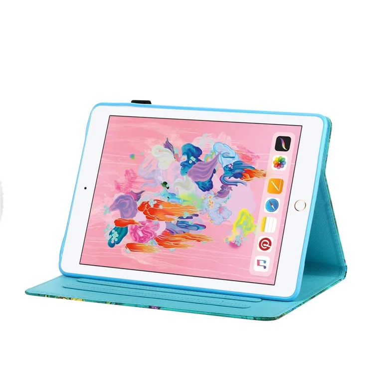 Universal Pattern Printing Leather Tablet Case for iPad 9.7-inch (2017)/(2018)/iPad Air (2013)/Air 2 - Eiffel Tower