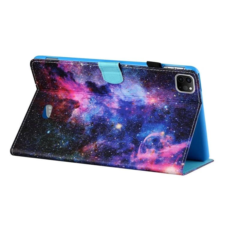 Pattern Printing Leather Stand Tablet Case for iPad Pro 11-inch (2020) (2021) (2022) / iPad Air (2020) / Air (2022) - The Milky Way