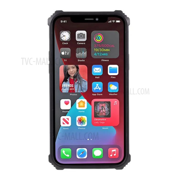 Camouflage Design Shock Absorption Phone Protective Shell for iPhone 12 Pro Max - Sky Blue