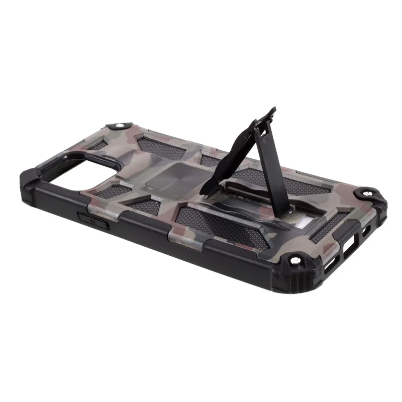 Multiple Colors Camouflage Pattern Shock Absorption Phone Protective Shell for iPhone 12 mini - Army Green